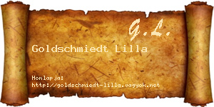 Goldschmiedt Lilla névjegykártya